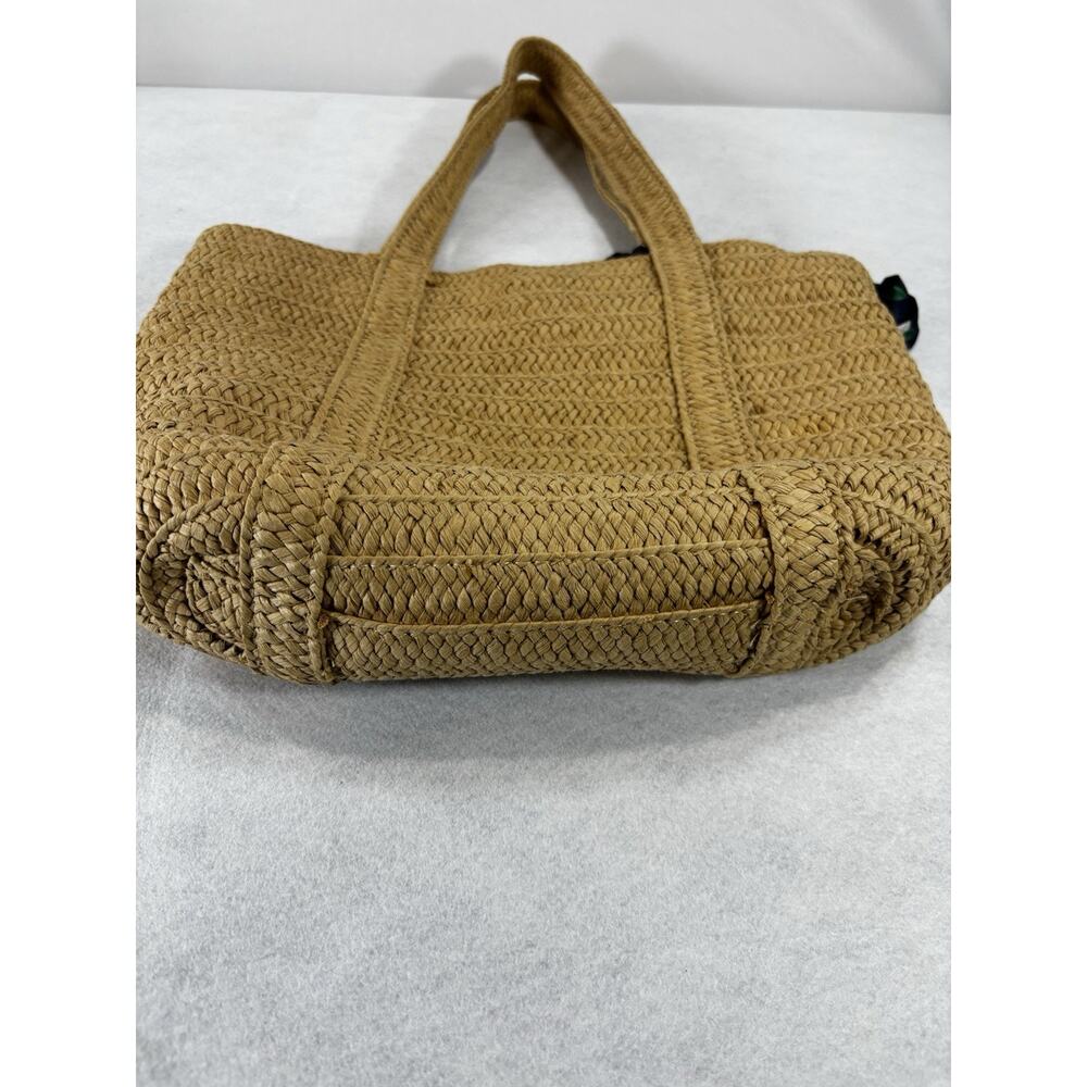 Draper James Straw/Beach/Shoulder Bag/Tote Removeable Magnolia Print Scarf Coast - Picture 7 of 9